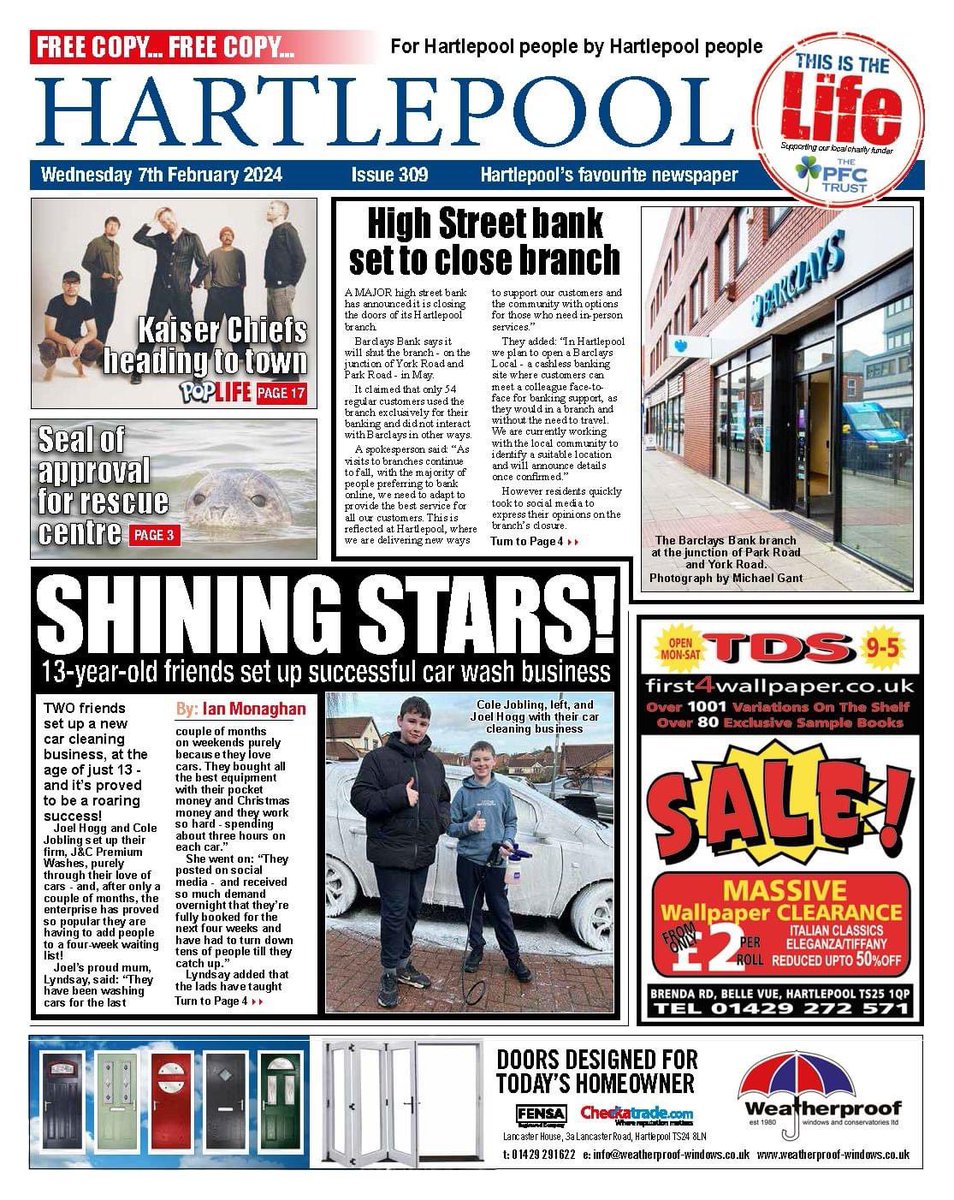 HpoolLife_CIC's tweet photo. Another week, another issue of Hartlepool's favourite FREE newspaper!

Get your copy today! 🗞️ https://t.co/jI61itTwBU