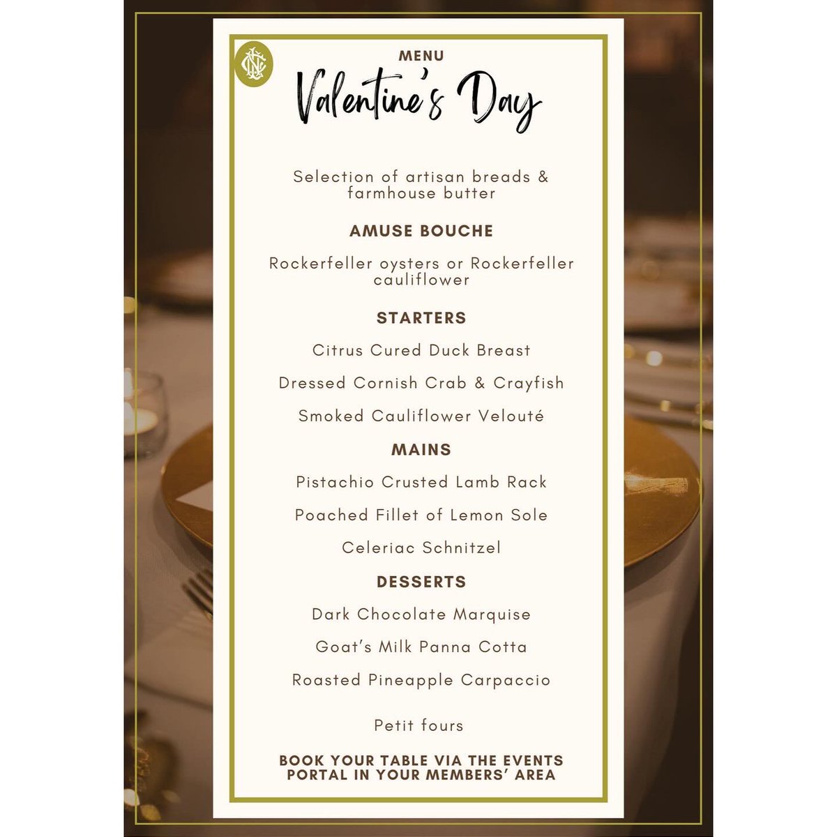 Treat your beloved to a Valentine's Day celebration they'll cherish forever with our bespoke 3 course dinner made exclusively to make the special day one filled with elegance and romance. Explore the menu below and be sure to book your table with us: linktr.ee/nationallibera… 🌹