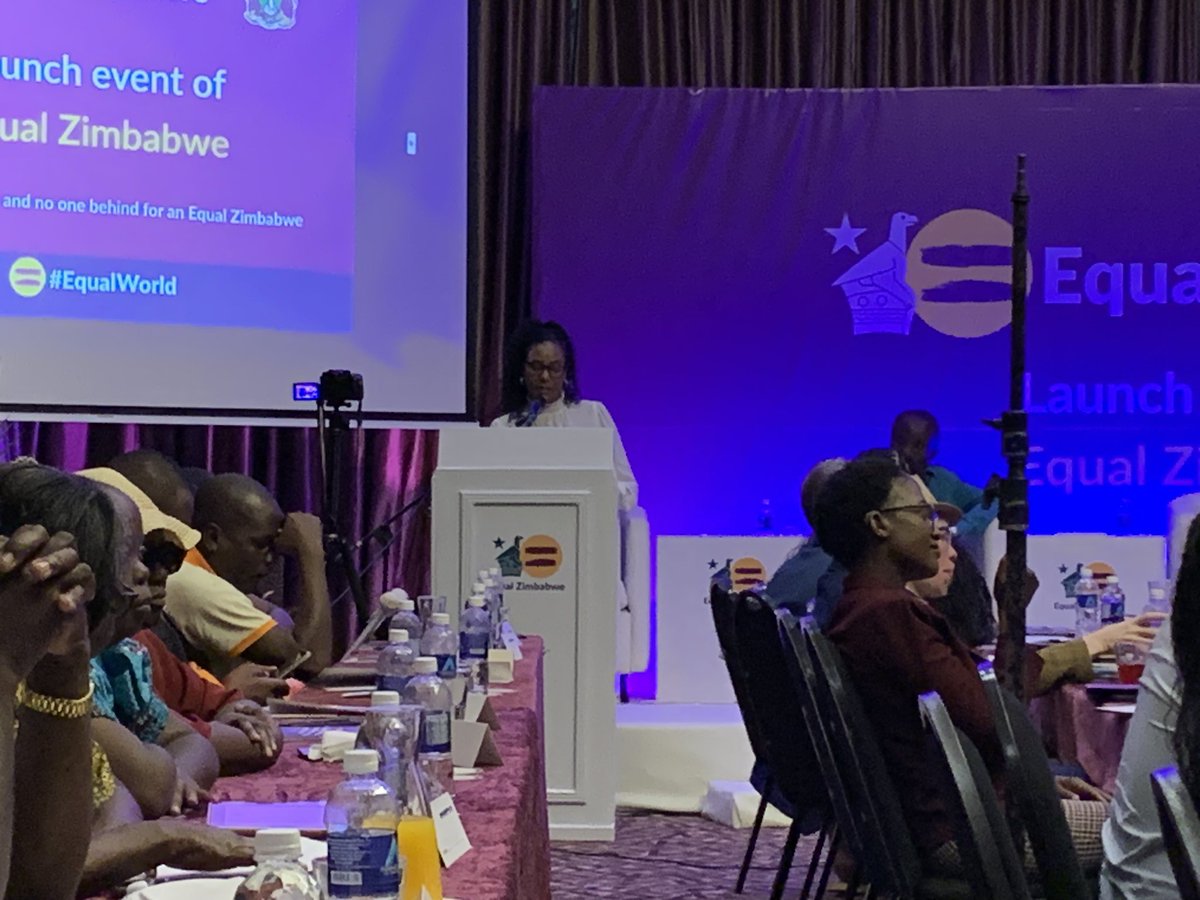 #Snippets Finally as rapping up the event, calls to action are made for policy changes, increased accessibility, and improved opportunities for persons with disabilities in Zimbabwe. Officially the #EqualZimbabwe national campaign policy brief was handed over to @OMpslsw