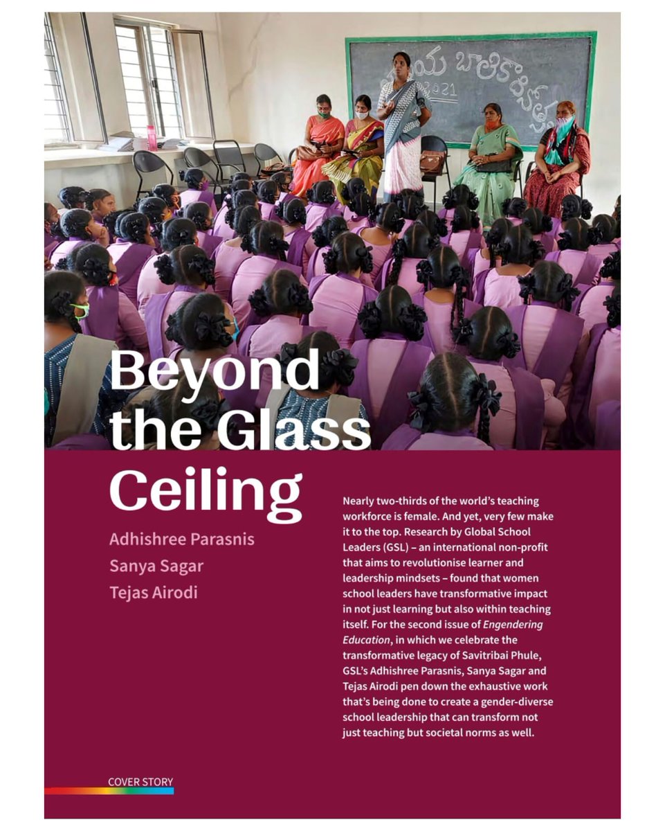In a world where nearly 2/3 of the teaching workforce is female, it's imperative to recognize the transformative impact of gender-diverse school leadership. 

Dive deep into the Cover Story of the latest issue of Engendering Education: tinyurl.com/EngEdu2024

 #GenderDiversity