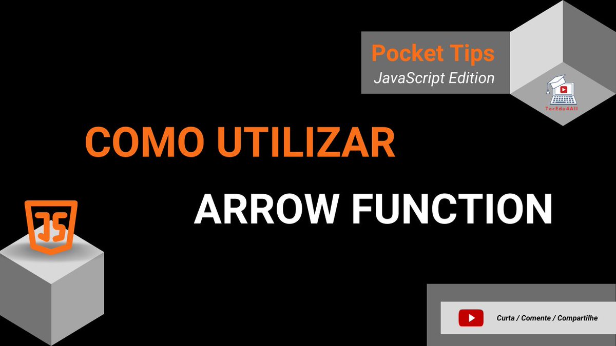 tecedu4all's tweet image. Pocket Tips - JavaScript Edition - Arrow Function

youtube.com/watch?v=QygHo0…

#arrowfunction #webdevelopment #javascript #tutorial #tecedu4all