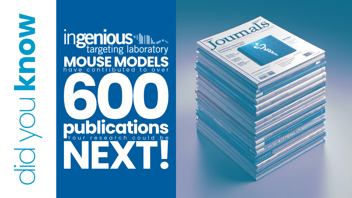 Our mouse models have contributed to over 600 publications. Your research could be next! #ScientificDiscovery #GeneticEngineering #PublicationSuccess #ResearchImpact #MouseModels #ScienceCommunity #geneediting #mousemodels #genetargeting
