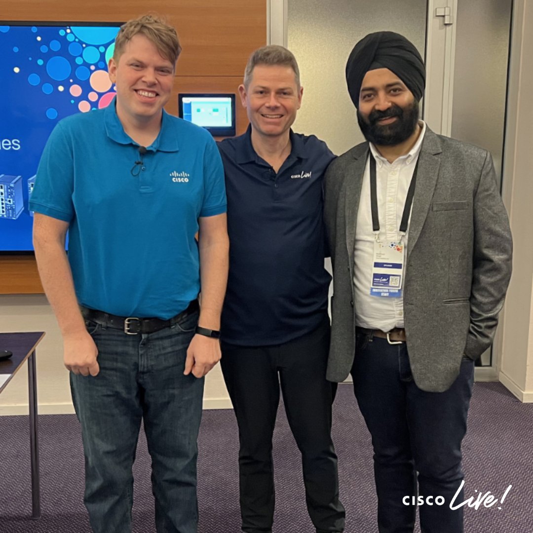 CiscoIIoT's tweet image. ⚡@TechFieldDay is happening at #CiscoLiveEMEA and it is a pleasure to meet with thought leaders in the industry. 🤝 Check out a live stream of the event here: cs.co/6018paHWr
#CiscoIoT #IndustrialIoT #IIoT