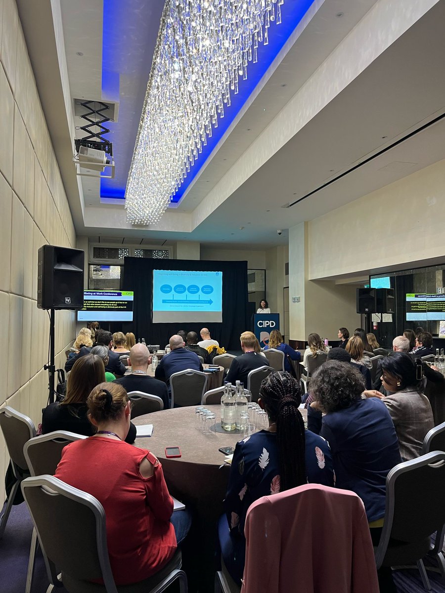 Delegates chose their own path as they picked between two sessions. 

Toby Hough shared ways to navigate the role of HR, going from burnout to balance...

and

Claire Gowar came with a strategic approach to developing workplace wellbeing.

#cipdWW #WellbeingWednesday