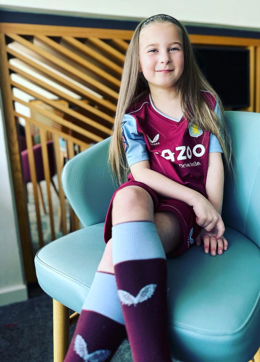 So happy for my little Harps…. 

She’s only been invited by Aston Villa To attend an Emerging Talent ID at Villa’s training centre 🙏🏻 

The smile on her face, when I told her 🥹

Her dream… to play for the club she loves🙏🏻🫶🏼

#HappyMommyMoment #InviteOnly 💜💙
