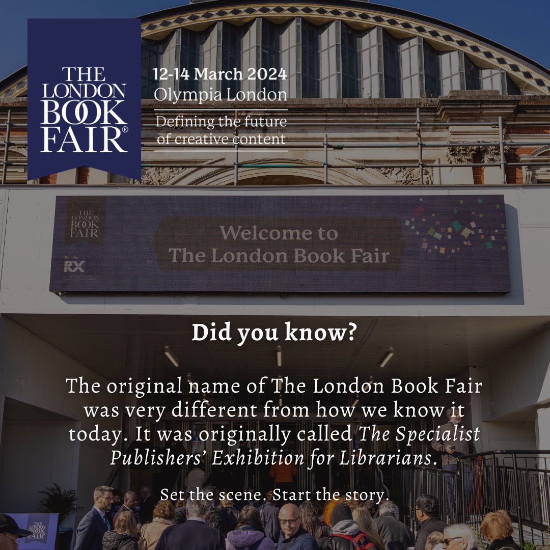 Did you know? The original name of The London Book Fair was quite different from what we know it as today! 

It wasn't until a few years after its inauguration, that the Fair was officially renamed as the The London Book Fair. 

Get your tickets to join at skyhornentertainment.com