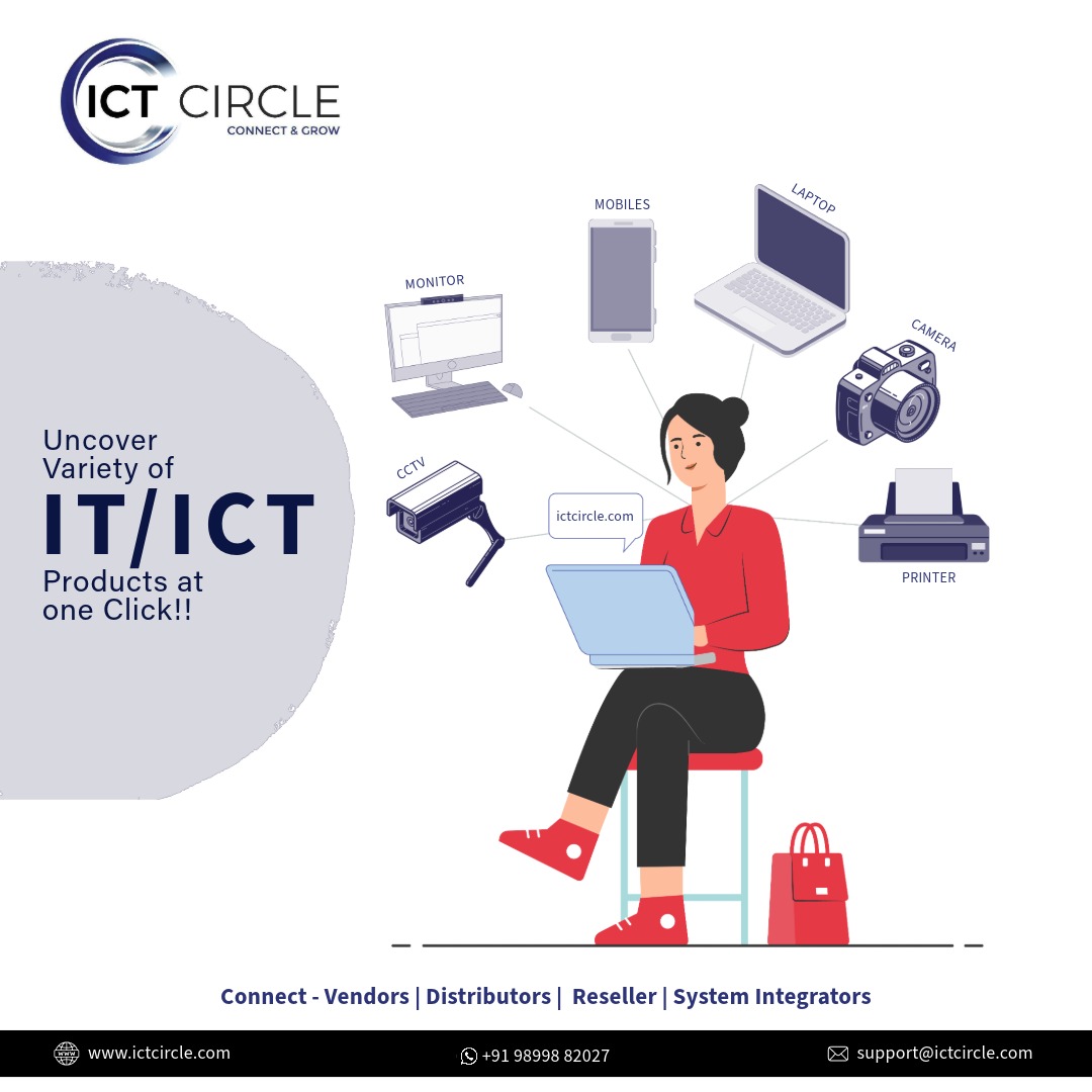 Find the IT/ICT Product You Need: Explore major products with ICT Circle! 💻📱📷🖥️🚀🚀

For more details visit - ictcircle.com

#technology  #ict #ictcircle #B2B #Vendors #Distributors
#Resellers #laptops #mobiles #desktop #b2bplatform