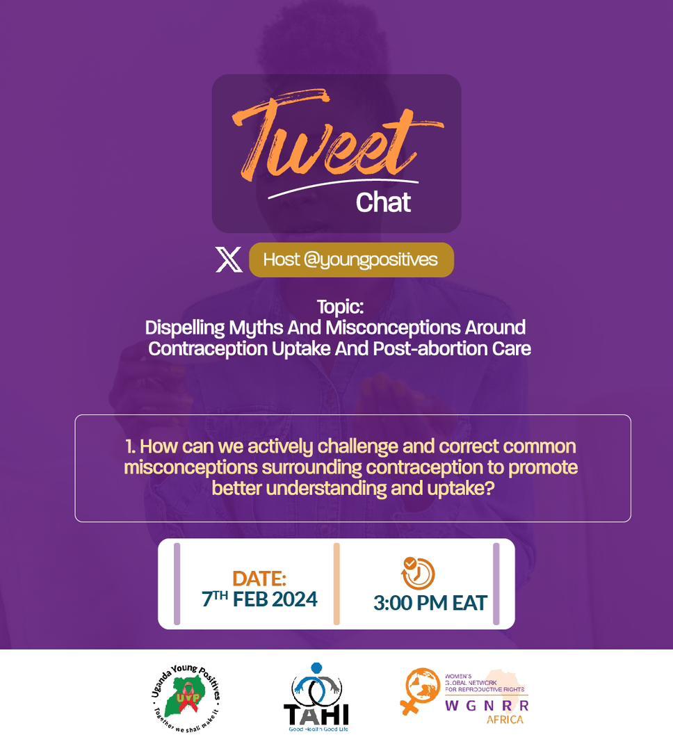 youngpositives's tweet photo. Follow in on the discussion as our panelists @arafat_kabugo  @VictoriaKatamba @NakibuuleDoreen  share their thoughts on how we can challenge the misconceptions sarounding contraception. Fill free to give your thoughts and insights on what needs to be done
#YouCanEndStigma https://t.co/F3MiSr74nL
