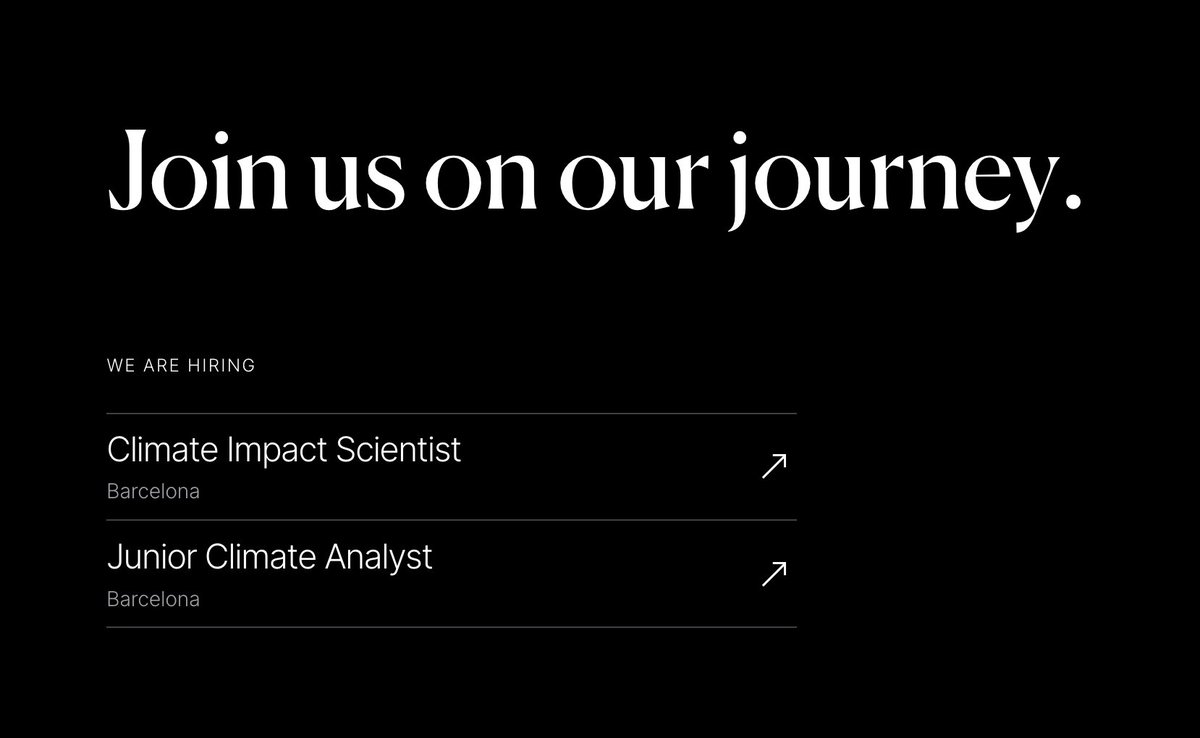 🌍 Join our team in #Barcelona! We're seeking passionate individuals: 👩‍🔬 Climate Impact Scientist 🧑‍💼 Junior Climate Analyst Ready to work on solutions for the climate emergency? Apply now! #ClimateJobs #TechJobs #ClimateAction #ClimateCareers lobelia.earth/careers