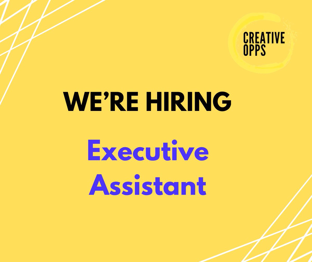 We’re hiring! An exciting opportunity now exists for a motivated, organised individual to work with and assist the CEO of Creative Opps.

Deadline: 23.59, 18 February 2024. Find out more below: creativeopps.org/vacancies/exec…

#charityjobs #youthwork #artsjobs