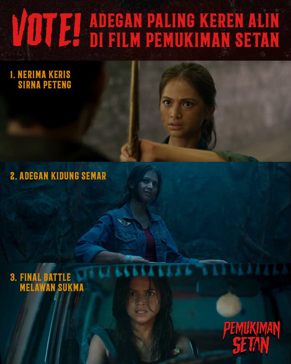 Menurut kamu, mana adegan Alin yang paling keren? Vote di kolom komentar! 

Yang belum nonton aksi Alin ngelawan Sukma, ayo tonton dulu Pemukiman Setan di bioskop!

#PemukimanSetan #FilmPemukimanSetan