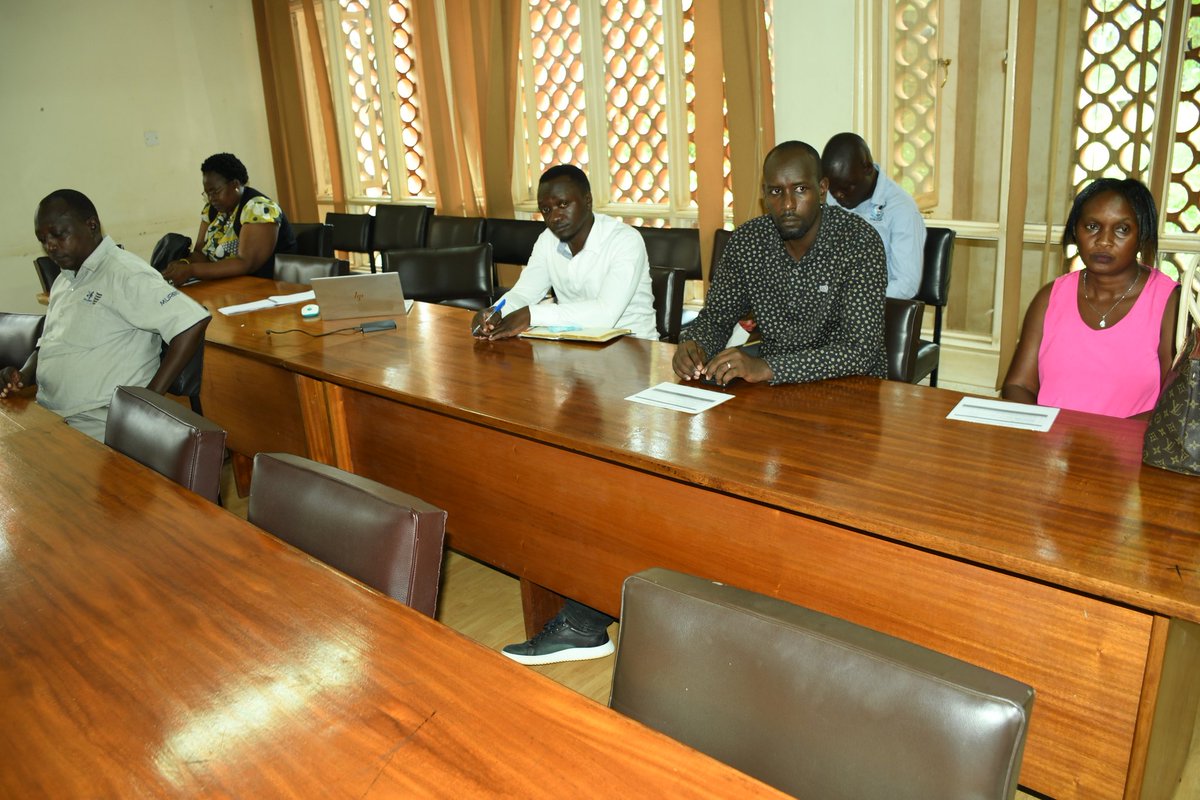 Library Management @Makerere meeting with the support staff to discuss the strategies for improving service delivery in the unit