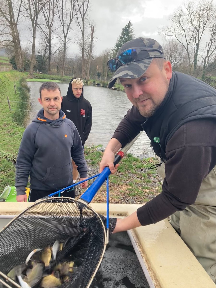 Photo of Rick our Technical Fisheries Officer, supplying Newton Abbot Fishing Association with beautiful Crucian, Tench and Roach, from Calverton Fish Farm. Every year the EA helps develop fisheries in areas where there are limited opportunities for young and disabled #anglers.