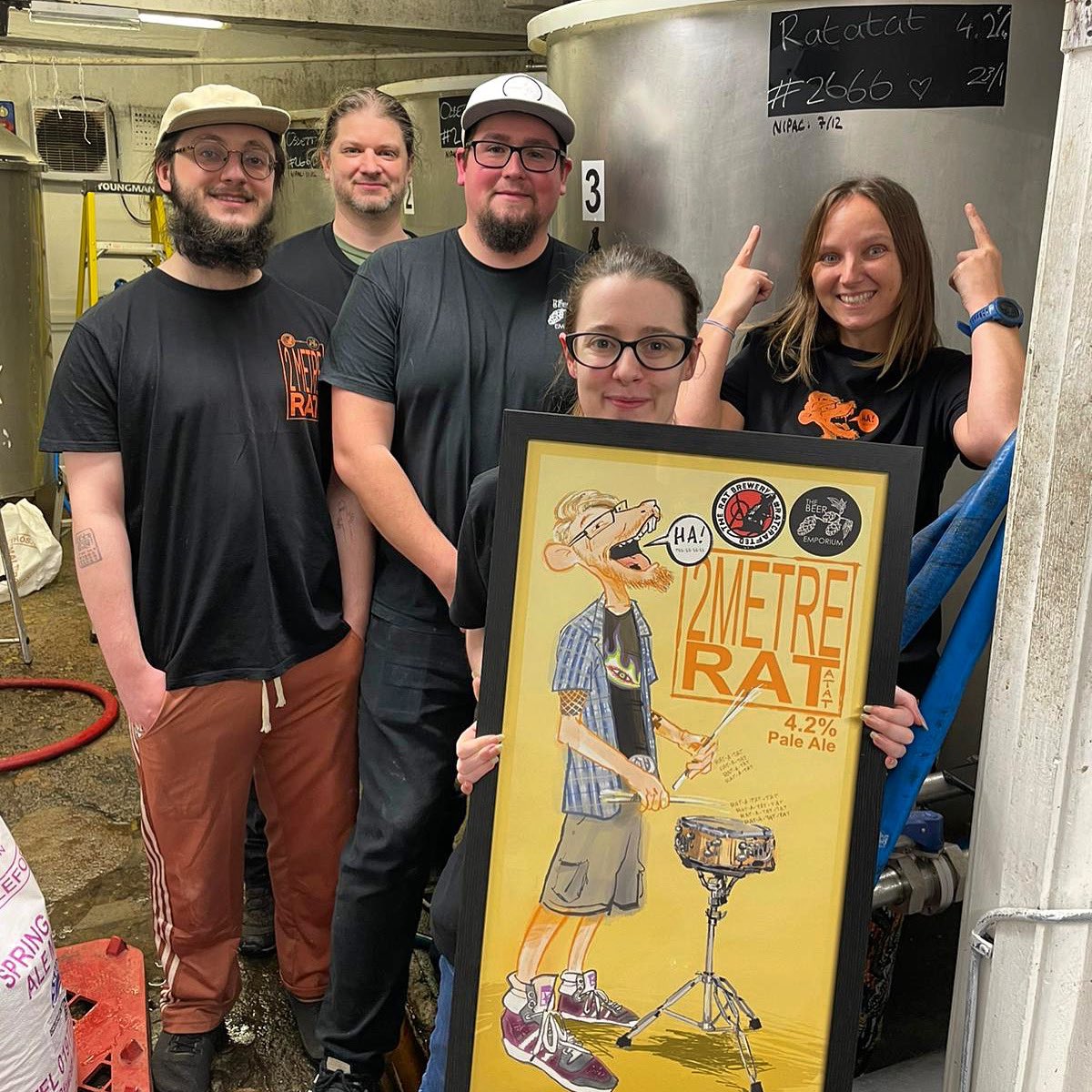 Throwback to our re-brew of a great beer in honour of a truly great man!

2 Metre Rat-a-tat is coming back 🔥 

Cheers to you Liam 🍺