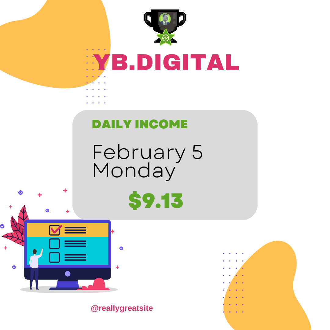 ybdotdigital's tweet image. Our website earnings Monday: $9.13: Income growth and AI. #bigdataanalytic #Bold #PassiveIncome dlvr.it/T2Qjhv