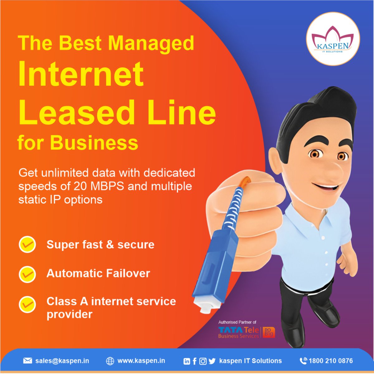 ItKaspen's tweet photo. "Get the ultimate Internet leased line for your business: Unlimited data, dedicated 20 Mbps speeds, secure, reliable, with automatic failover."
https://t.co/kPWGrXrnRG
#InternetLeasedLine #Business #UnlimitedData #DedicatedSpeed #SuperFast #SecureConnection #Kaspen #ITSolutions https://t.co/VQdJtRfLyS