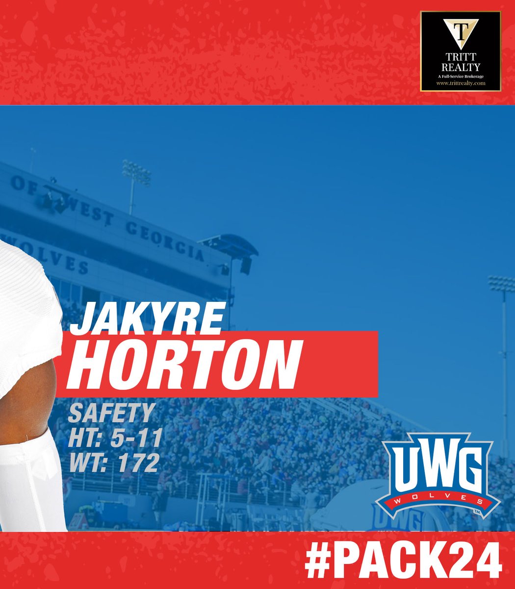 UWGFootball's tweet image. 3⃣⭐️ safety and a State Champion💍

Jakyre Horton
🏈: Safety
🏡: Ellenwood, GA
🎓: Cedar Grove HS
📏: 5-11 | 172
📽️: bit.ly/4bqe92u

#WeRunTogether | #Pack24 | @TrittRealty