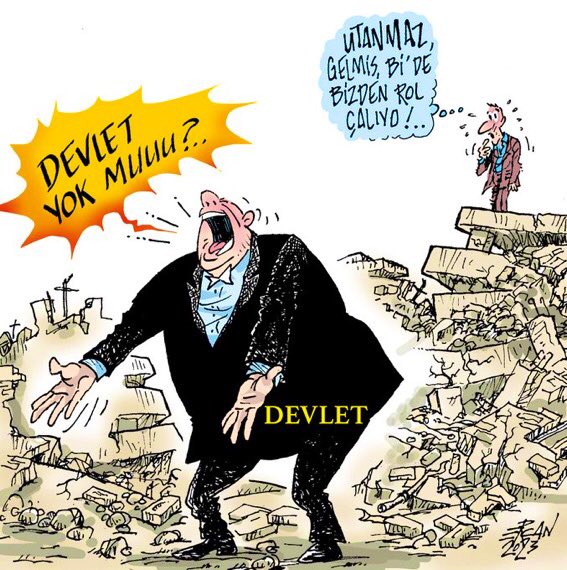 tetrikina's tweet photo. "NEREDEYDİ BU DEVLET"❓..📢

#6ŞubatDepremi 💧…🌊

#DepremiUnutmaUnutturma ❗️
#6Şubat2023 🥀

#NerdeBuDevlet ❓..🏛

@Ciziyorumm 🖌…🏚 https://t.co/ETyuhOZDYE