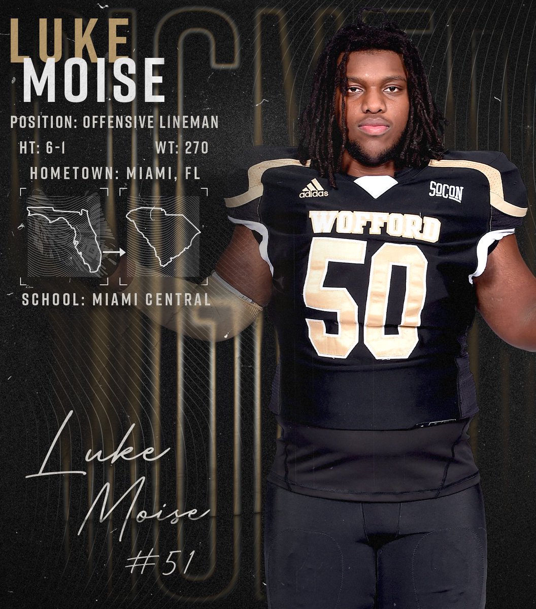 A big welcome to a big guy on the offensive line - Luke Moise from Miami, Florida!