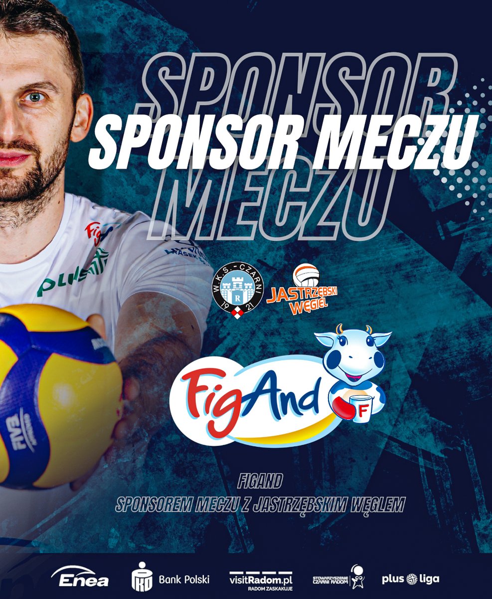 _CzarniRadom_'s tweet photo. 10 lutego o godzinie 17:30 w hali RCS, siatkarze WKS-u podejmą 🏆Mistrza Polski - Jastrzębski Węgiel 👏 🎖Sponsorem zbliżającego się pojedynku jest firma #FigAnd 🤝👏 #SponsorMeczu
📢 📲Bilety na mecz dostępne w sprzedaży na🔗 https://t.co/nxwZsftISL 👏🏐 #BiletNaCzarnych🎟️ https://t.co/0VJYHiYB1q