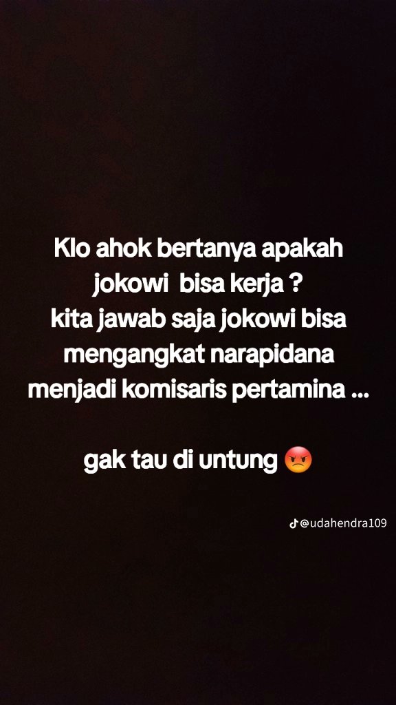 Buat pa ahok 

Jleebb 🤣