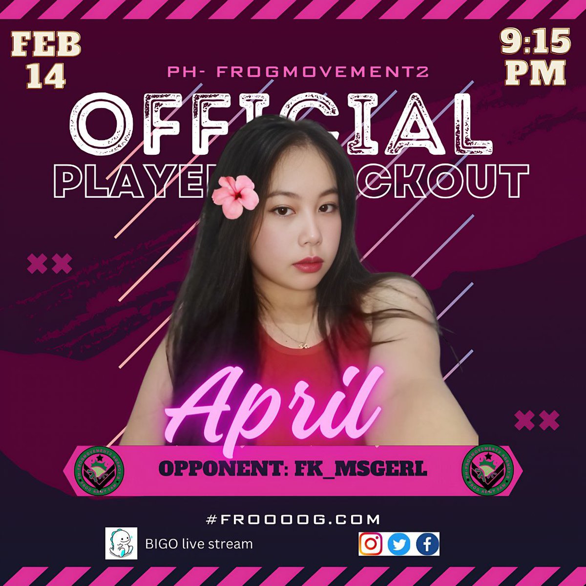frogmovement's tweet photo. Come watch the #FrogMovement Bigo Philippines hosts and support them on their OPKs! Kiss Branch open! 💋🐸 https://t.co/CX0pODwEAL https://t.co/zDDGeu8rmP