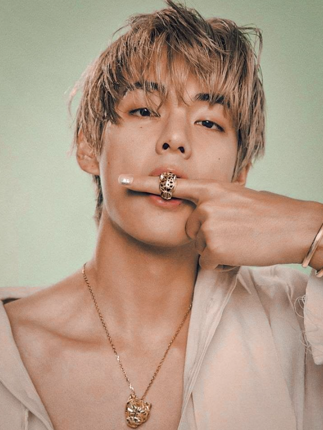 Taehyung of BTS for W Korea, 2023.
