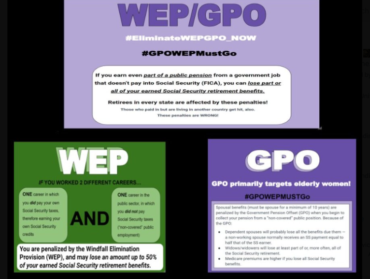 @BillPascrell 
The devastating impact of WEP/GPO, at retirement or loss of spouse, is yet another issue feeding our growing #teachershortage.

#Drowning_WEPGPO
#GPOWEPMustGo 
#RequestHR82MarkUp 
#FavorablyMarkUpHR82 
#EliminateWEPGPO_NOW