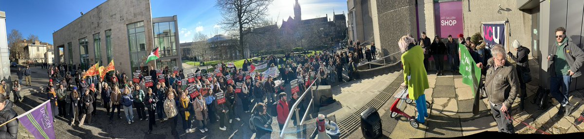 Happening now - #StandWithGaza rally at the University of Glasgow