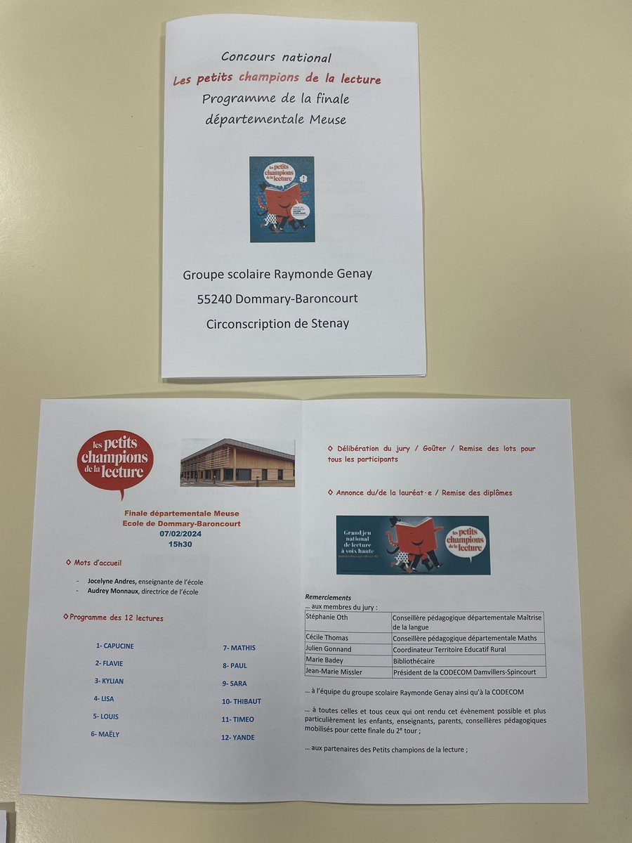 Finale Meuse Petit Champion de la lecture. C’est parti ! <a href="/gerin_valerie/">Gérin Valérie</a> <a href="/DSDEN55/">DSDEN55</a>