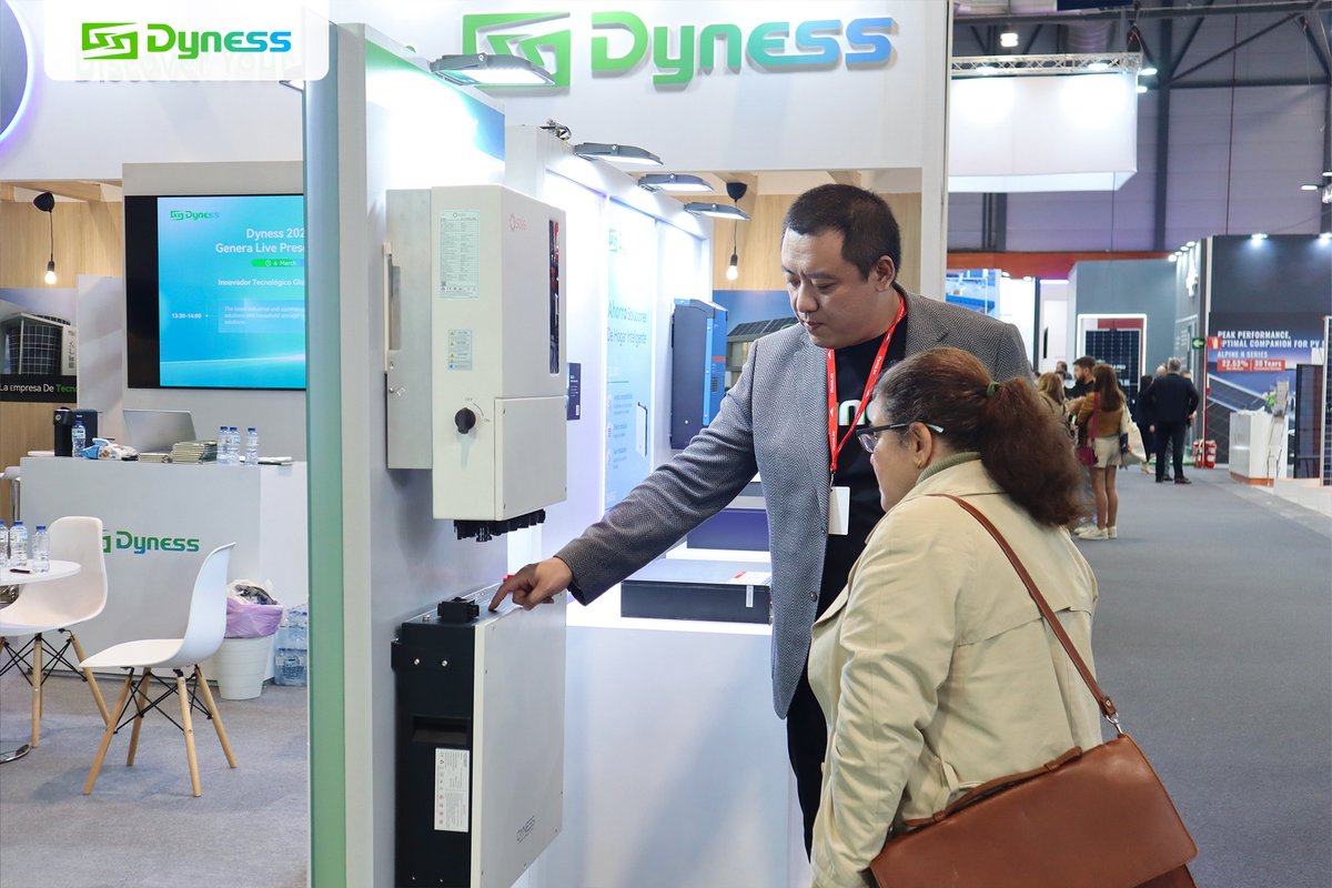DynessESS's tweet photo. 🌟Nice to meet you at #Genera2024!🌍
📣 We showcased a series of our new and star products, such as domestic, commercial, and industrial, such as DL5.0C and Rack HV4 System.
We look forward to seeing you at booth #9B23!
#DynessPower #EnergyStorage #Spain #CleanEnergyRevolution https://t.co/HYjMR67P3Y