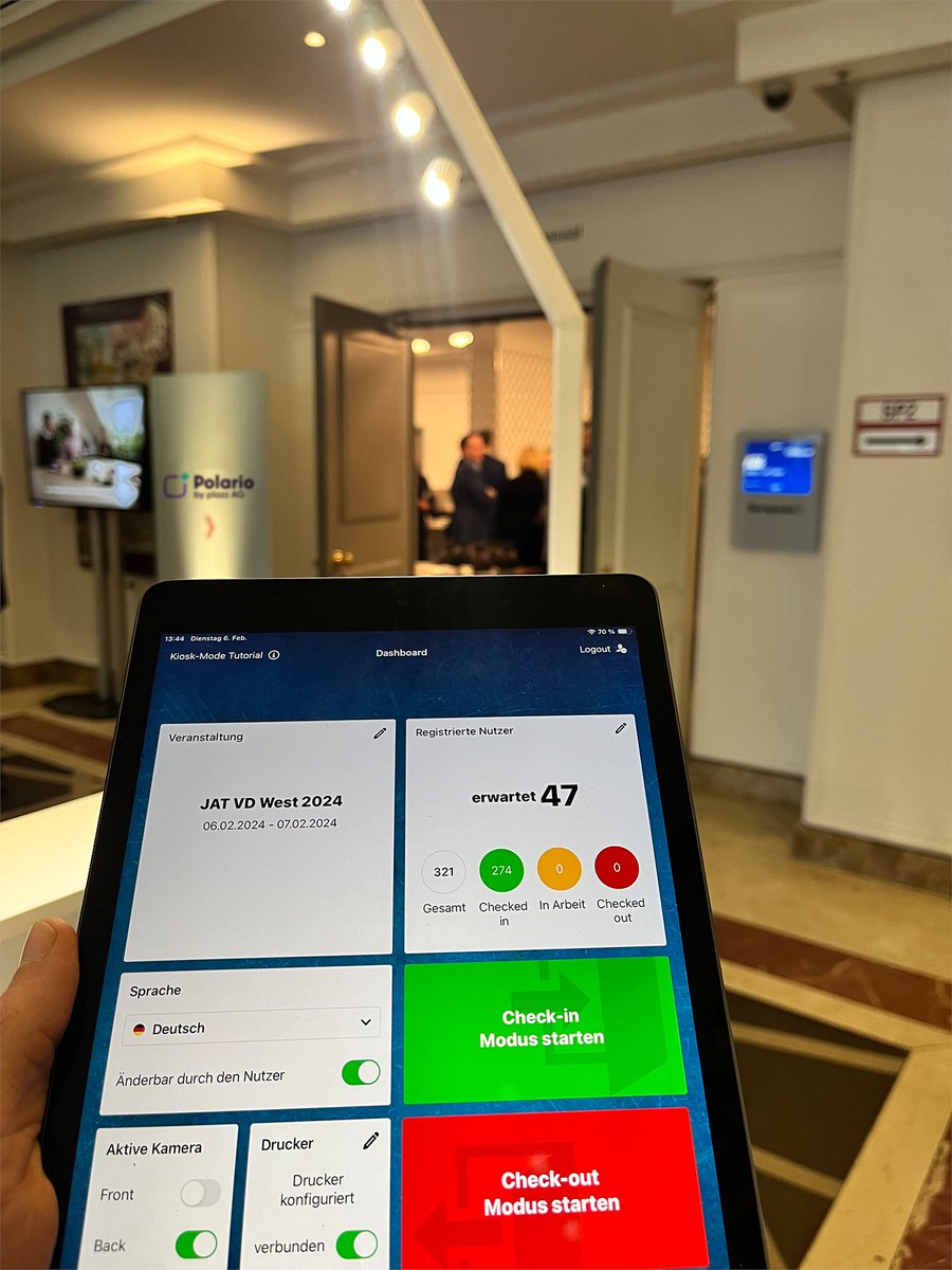 plazz_AG's tweet image. PARTNER 🤝
Bei einem kürzlich stattfindenden #Jahresauftakt eines Partners wurde unsere innovative #CheckInApp erfolgreich implementiert. Diese Wahl zeigt einmal mehr, wie #digitaleLösungen den Ablauf von #Veranstaltungen effizienter und benutzerfreundlicher gestalten können.
