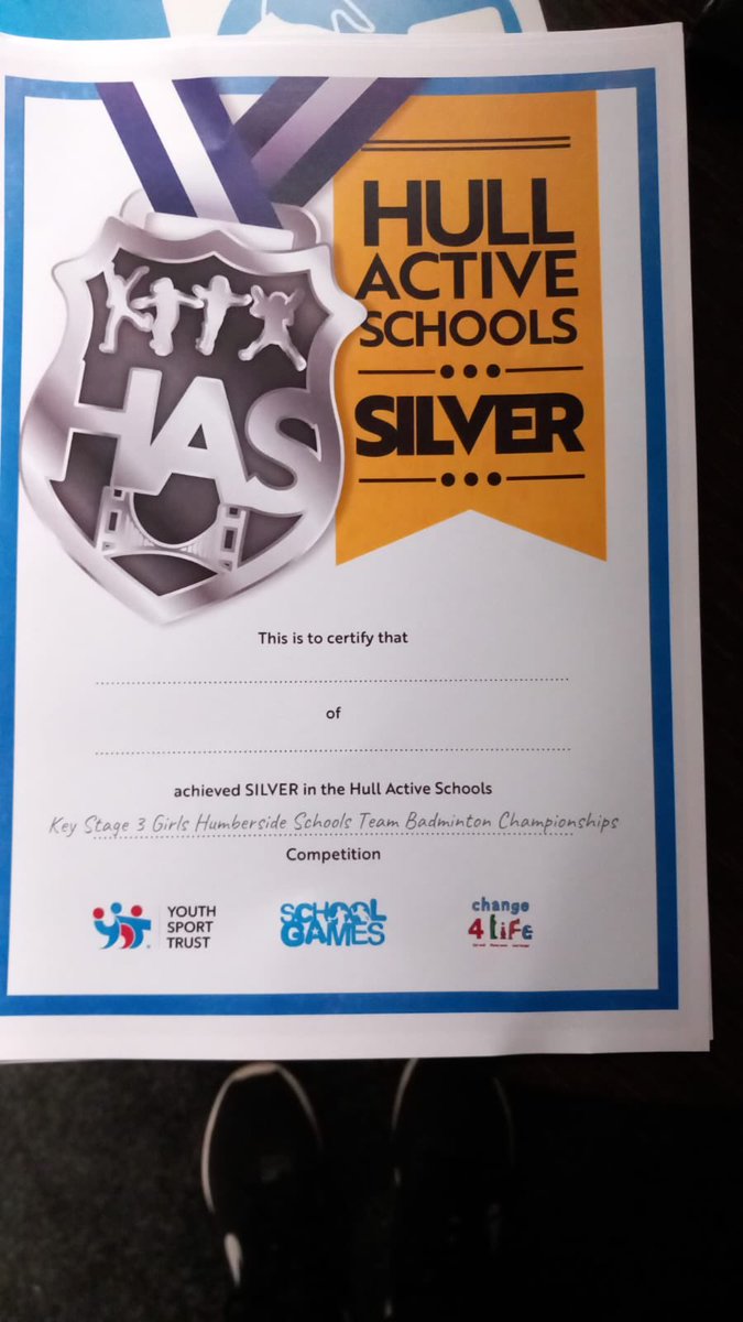 Huge well done to our KS3 girls for achieving the silver medal at the badminton finals in Hull yesterday. Excellent efforts from JoJo, Mariya, Thenuha and Anandi!! 👏🏻