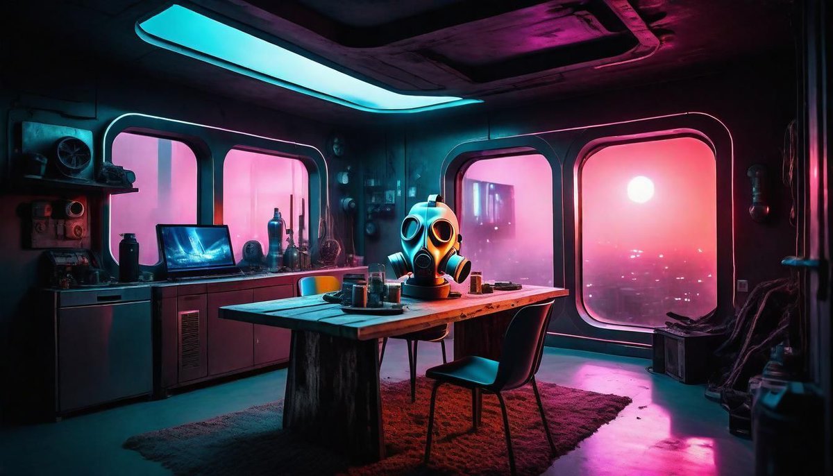 AgedBeyondDecay's tweet photo. Compact Comforts in a Neon Haze 15 - https://t.co/81UmLpWonh
#photography #compacthouse #neonlights #dystopianfuture #pollution
@NightCafeStudio #AIGeneratedArt #ArtByAI #AIArt #ArtificialIntelligenceArt #GenerativeArt #MachineLearningArt #DataDrivenArt https://t.co/L5S0PUGhfM