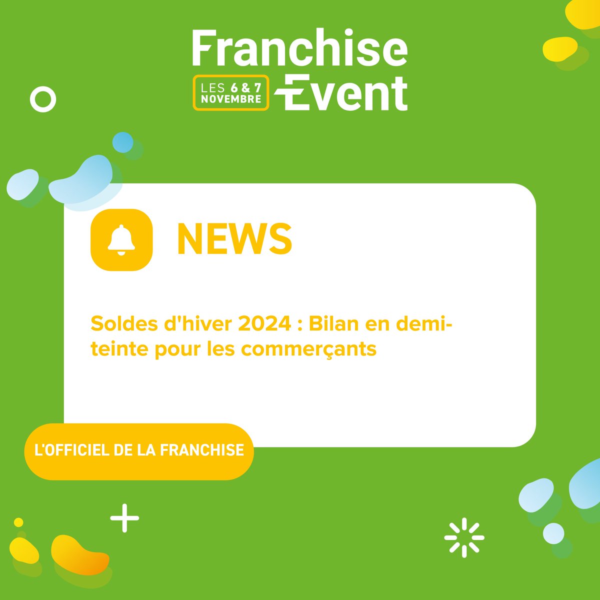 🛍️Soldes d'hiver 2024 : Bilan en demi-teinte pour les commerçants

En savoir plus sur les tendances du commerce et les défis à venir ➡️ officieldelafranchise.fr/quel-bilan-pou…  
#Soldes2024 #Commerce #Economie 
<a href="/CCRE35/">CCRE35</a> <a href="/CCI_35/">CCI Ille-et-Vilaine 🇫🇷🇪🇺</a> <a href="/BretagneCma/">CMA_Bretagne</a>