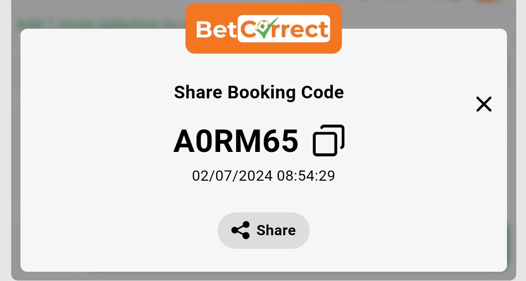 lordvinci_'s tweet photo. Over 1.5 on @BetcorrectNG
Booking code : A0RM65
Sign up through the link below
https://t.co/BYL2J2Bi42
#ACkwabaToTheFinal https://t.co/4BiQXvTYV4