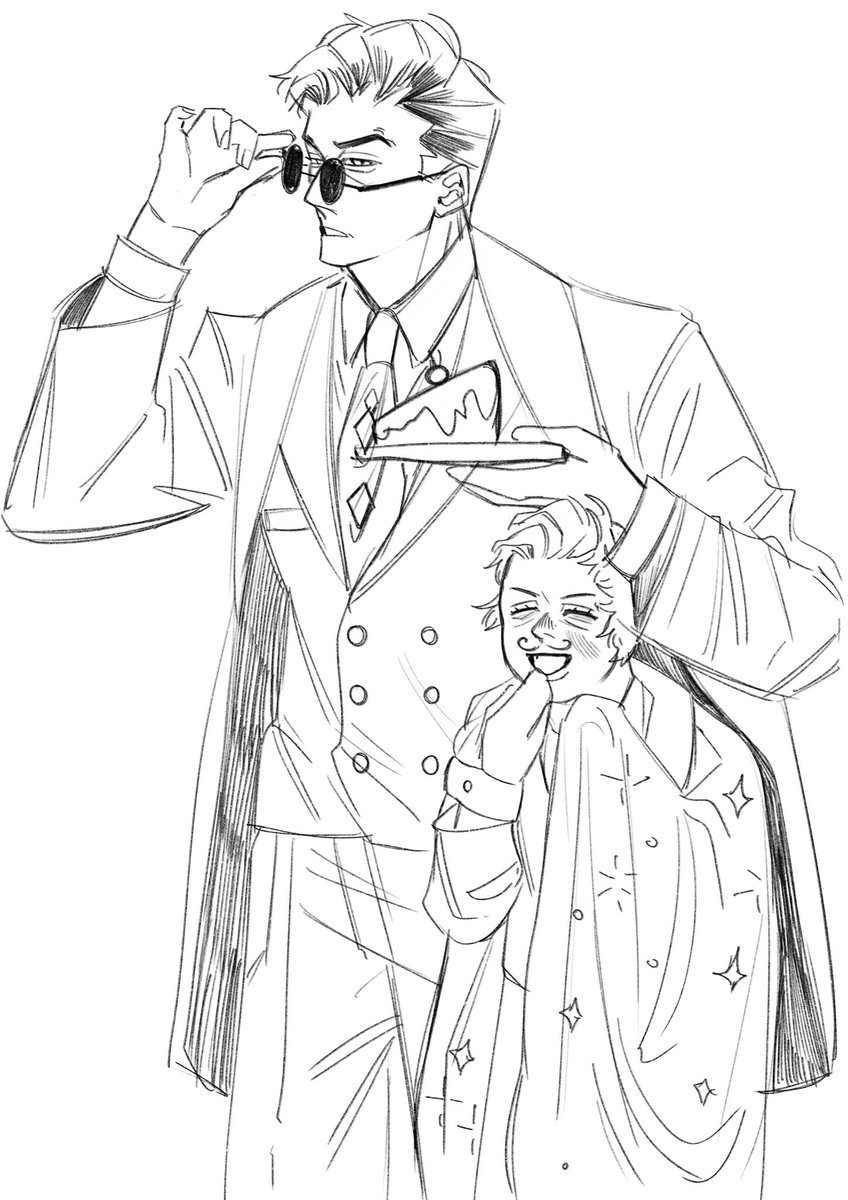 CURRY_MUSHROOM_'s tweet photo. (Doodle)🪄There is a rule that says actors are prohibited from eating snacks near their performance ,but someone is disobeying.
#ineffablehusbands #GoodOmensFanArt #GoodOmen2 #GoodOmens #CrowAzi #aziracrow https://t.co/VLoLT3onUQ
