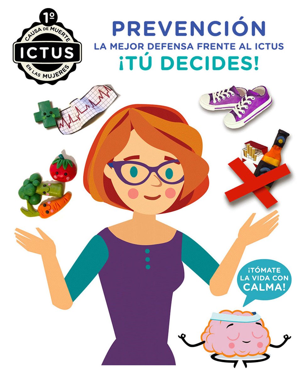 🟠¿Sabías que el #ictus es la 1ª causa de muerte en mujeres?
👩💼El 90% de los casos son prevenibles. 

🧠👩Te animamos a que entres a la web de #ictusymujer y conozcas este proyecto ictusymujer.org