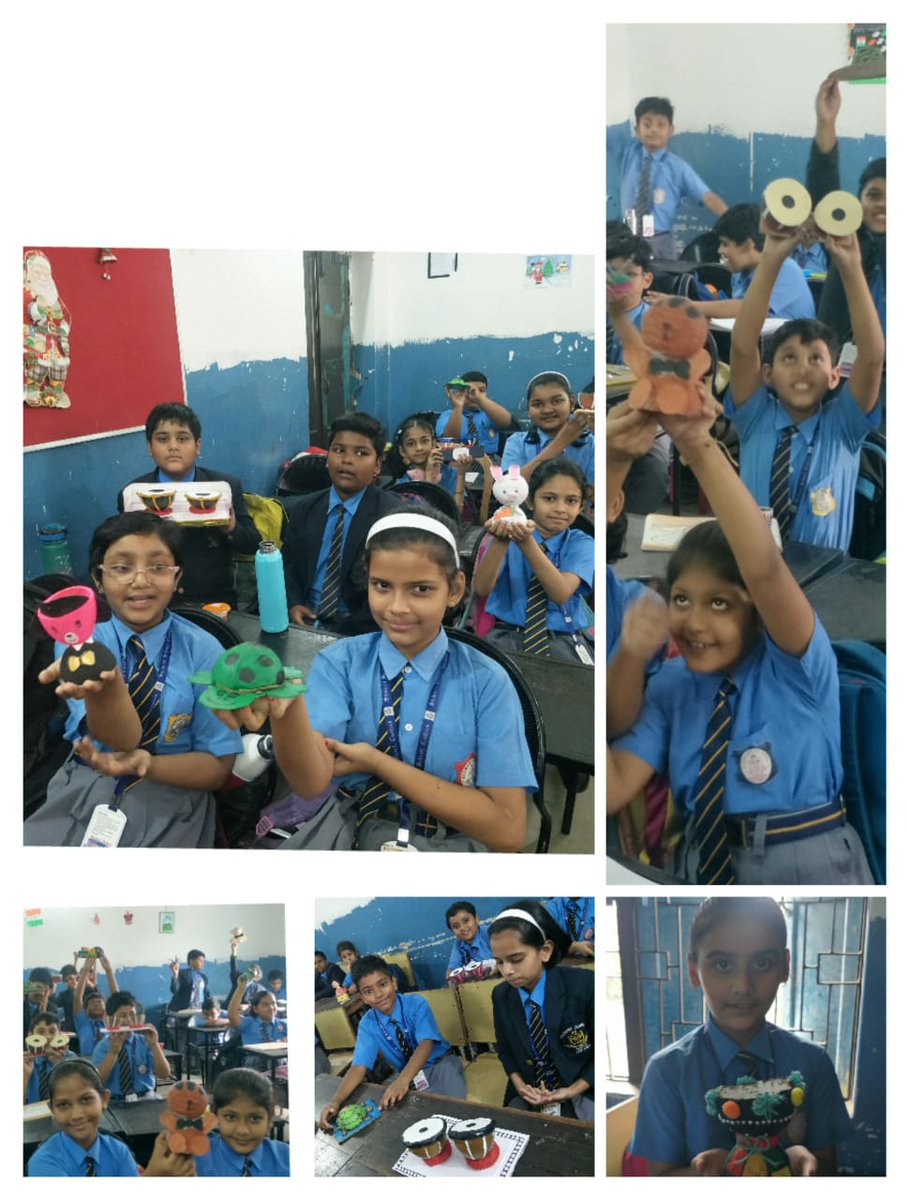 CuttackStewart's tweet photo. Kids of Std 4 - Their nimble fingers work deftly to give wings to their imagination. https://t.co/lBM4onlxOV