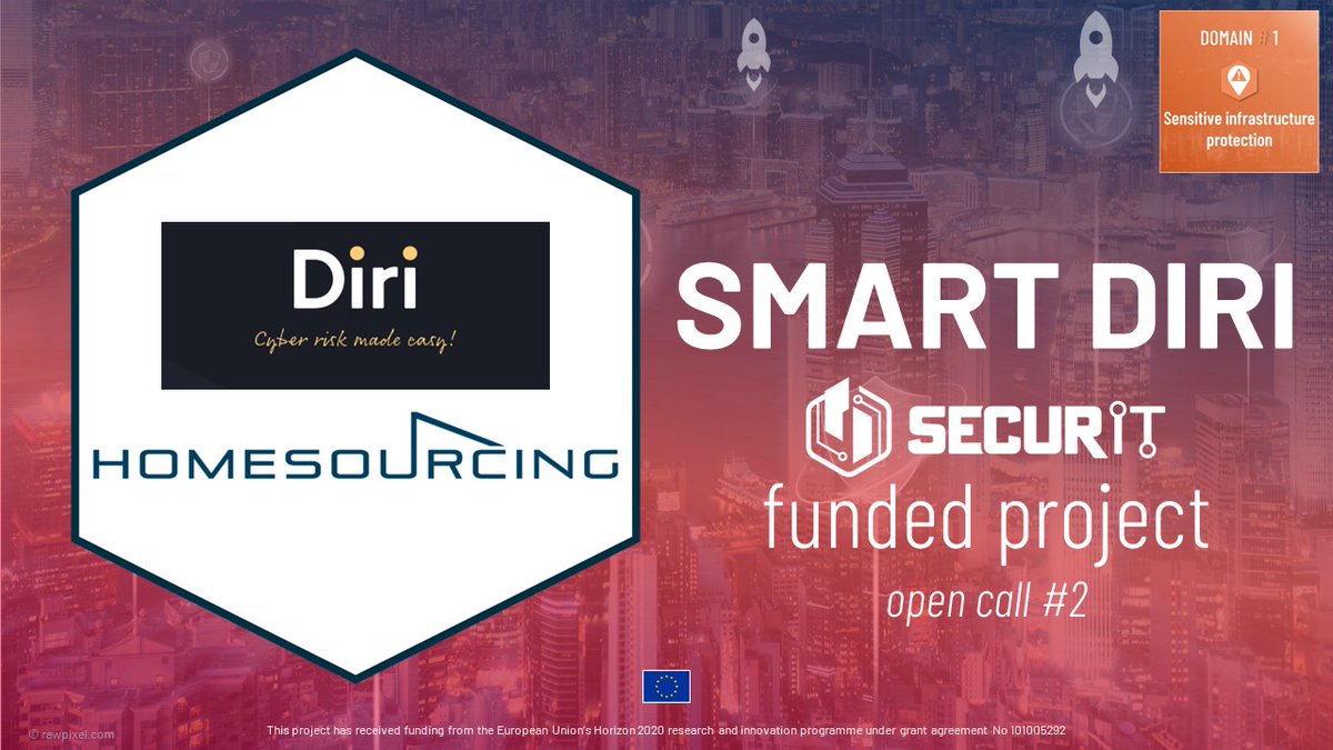 🔎SecurIT OC2 funded projects Zoom#19 #SMARTDIRI #SMARTDIRI is developing a cybersecurity solution for sensitive infrastructure combining machine learning with risk data to efficiently identify, assess and manage potential cyber threats. Learn more ➡ securit-project.eu/funded-project…