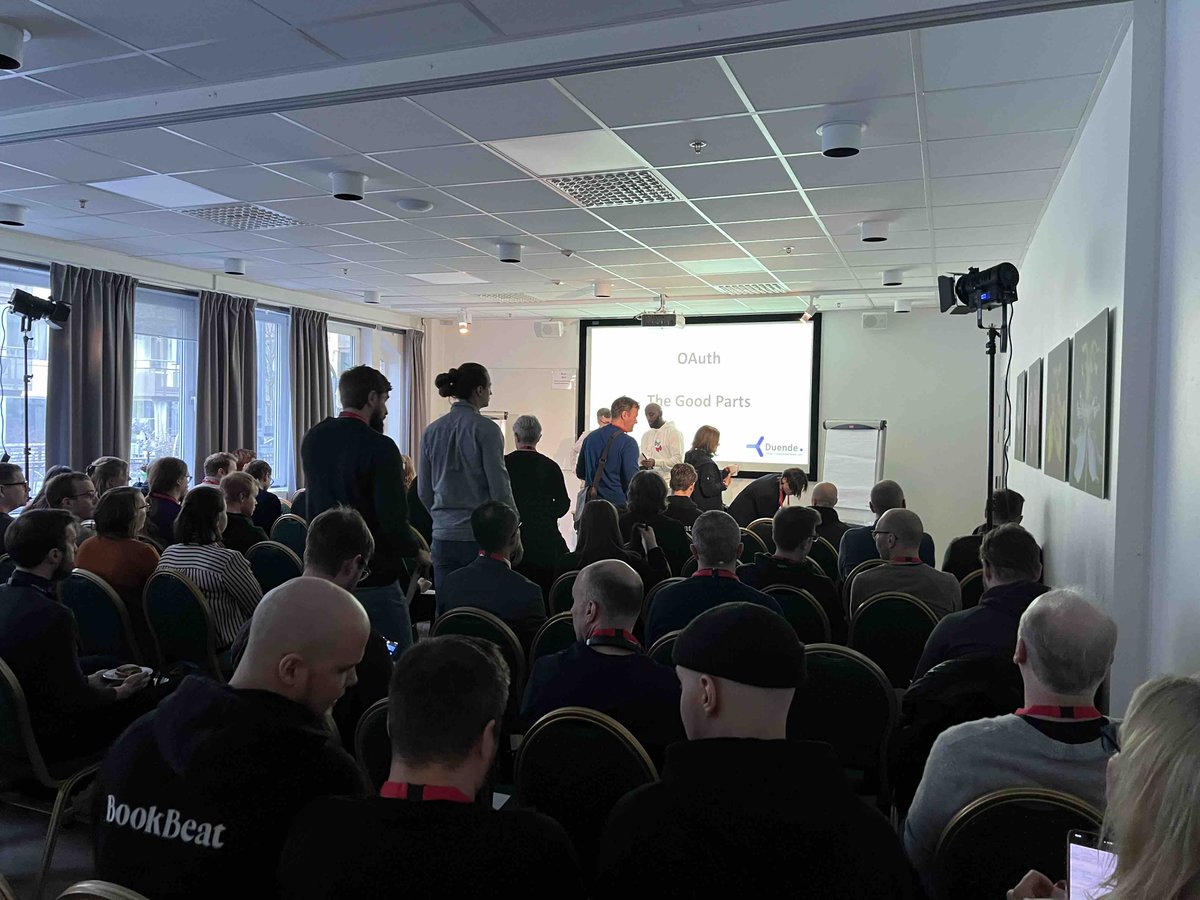 The room is packed for Anders Abel’s session on OAuth, OpenID & .NET