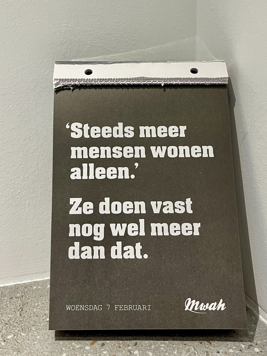 Goed dat daar eens aandacht voor is.