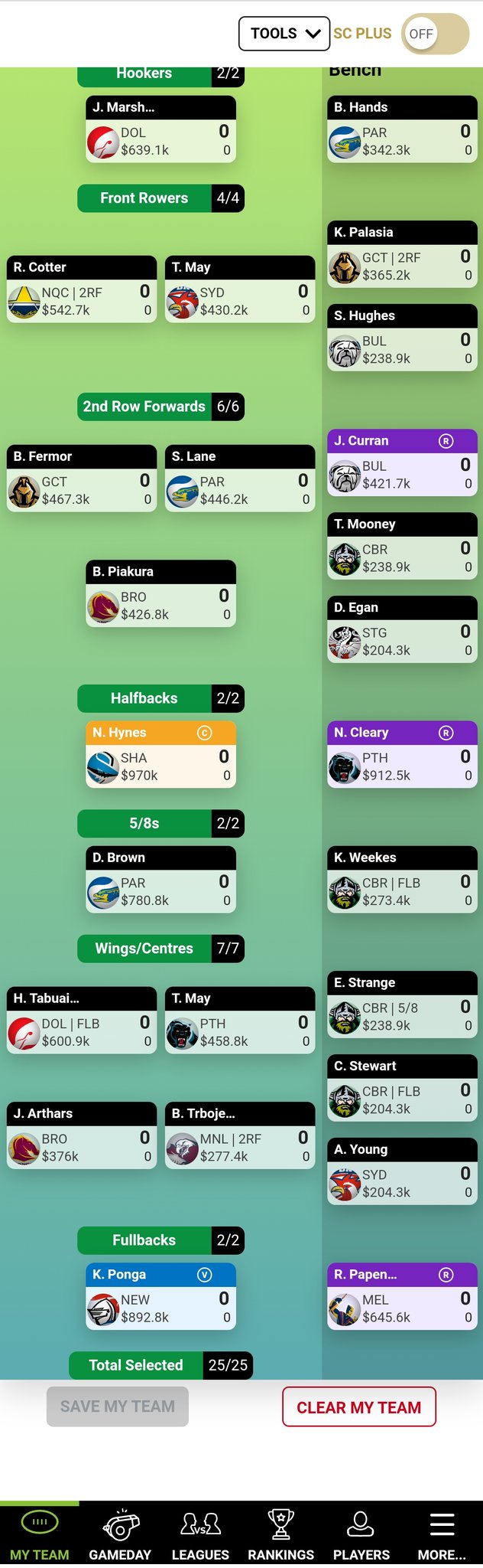 Nrl sale supercoach 2020