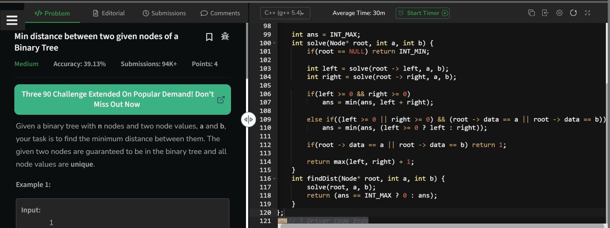 VinayakBeni's tweet image. 🌟 Day 3 : Crushing it in the DSA Challenge!Just nailed Day 3 of the DSA Challenge like a pro! 🚀 Today's problem on GFG and LeetCode was a brain-teaser, but nothing we couldn't handle, right? 💪💡 Excited to see the progress we're making together! #DSAChallenge #CodingCommunit🎉