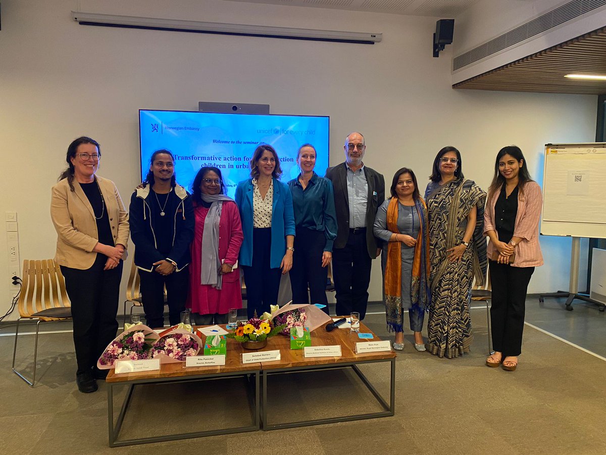 norwayinindia's tweet photo. To mark the successful conclusion of our project with @UNICEFIndia on transformative action for protection of children in an urban context, launched during the COVID pandemic, we held a seminar to discuss the results.

Thank you for joining 🙏 https://t.co/0iyE2tb7IG
