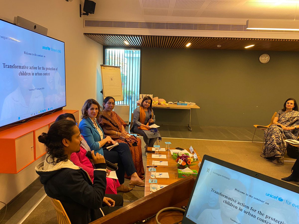norwayinindia's tweet photo. To mark the successful conclusion of our project with @UNICEFIndia on transformative action for protection of children in an urban context, launched during the COVID pandemic, we held a seminar to discuss the results.

Thank you for joining 🙏 https://t.co/0iyE2tb7IG
