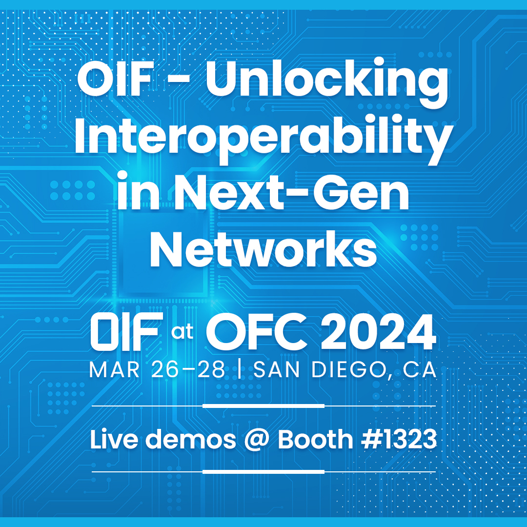 OiForum's tweet image. 📢🚀 At this year&apos;s #OFC24, 47 OIF member companies will participate in OIF&apos;s largest EVER multi-vendor #interoperability demo.
#opticalnetworking #innovation #collaboration #tech

oiforum.com/oif-to-showcas…