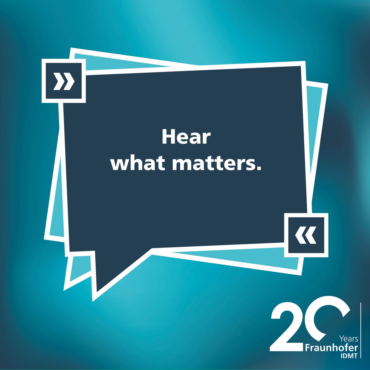 Fraunhofer_IDMT's tweet image. Hearing is the most differentiated human sense. We aim to develop intelligent sensor concepts to mimic human hearing to detect and analyze sounds. Acoustic sensor technology enables new use cases for automated monitoring of production or biodiversity. #SmartSensing #20yearsIDMT