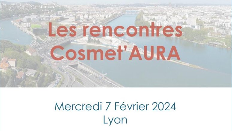 🔴 #CosmeticIndustry Retrouvez-nous aujourd'hui aux Rencontres de Cosmet’AURA, organisées par #CosmetinLyon, une journée d’échanges et de conférences autour de l'#écoresponsabilité en #cosmétique.

➡ Nos services : lnkd.in/eiG82vxf