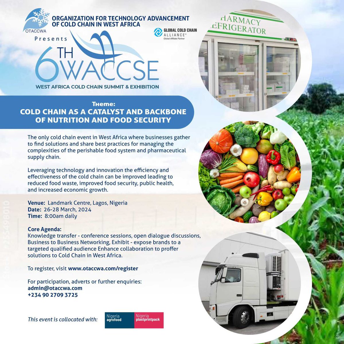 Secure your spot at the largest gathering of cold chain professionals in the region. Register now!

#WACCSE2024